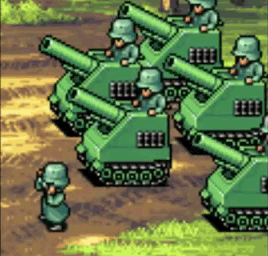 Advance Wars 2 Green Earth Artillery unit