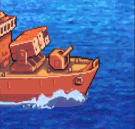 Advance Wars 2 Orange Star Cruiser unit