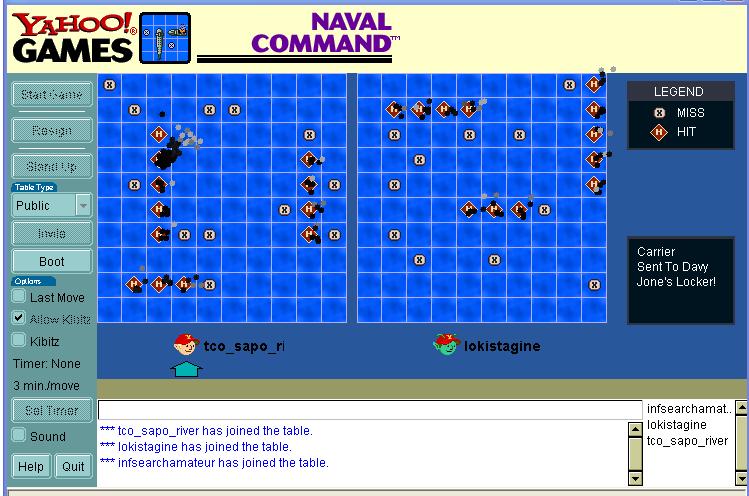Yahoo! Games Naval Command screenshot
